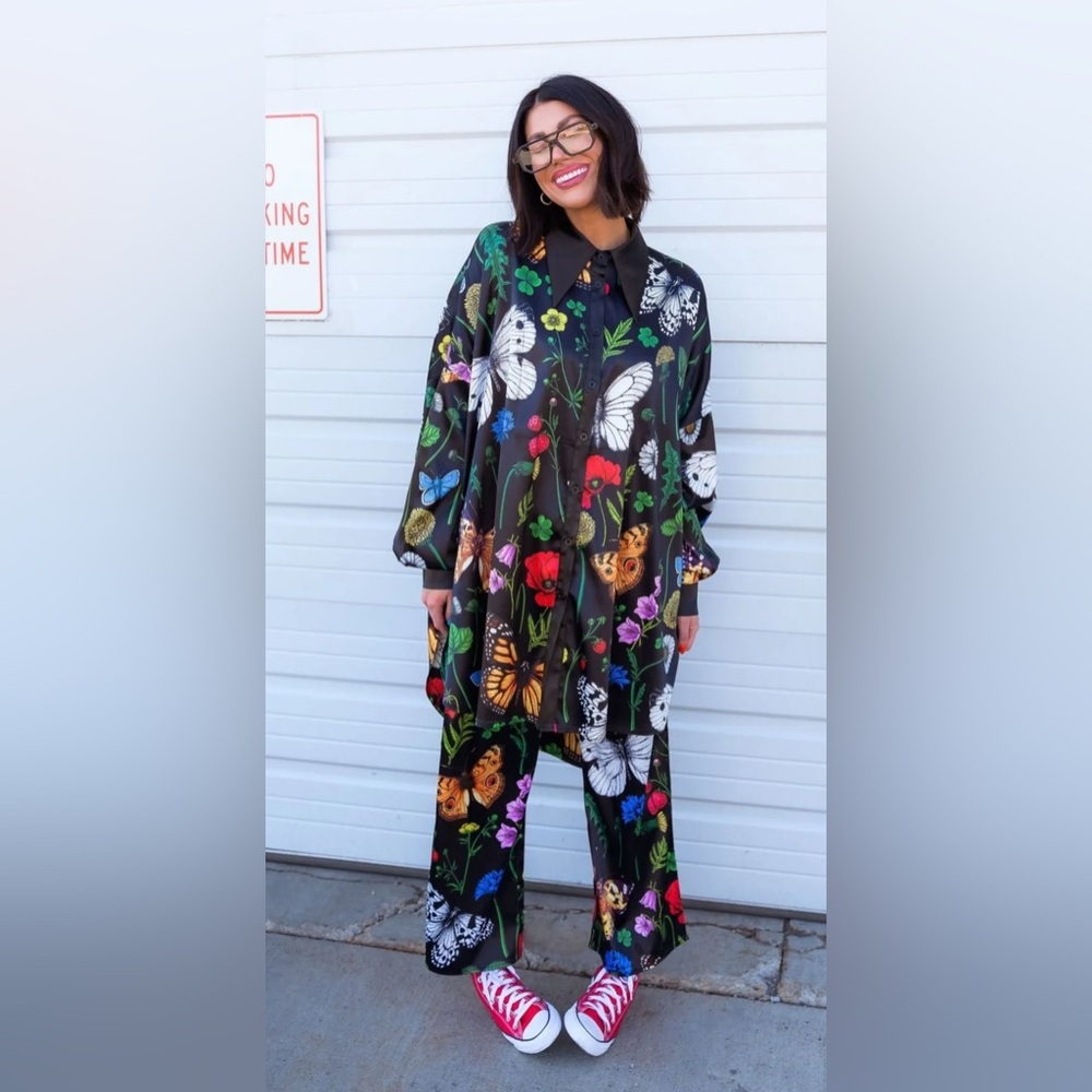 Dressed in LaLa Folklore Floral PANTS ONLY size S
